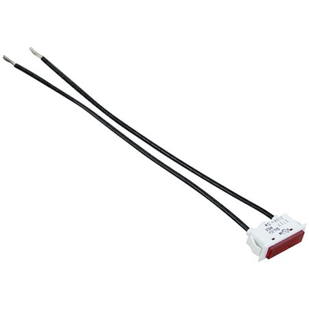 Apw Signal Light 3/8" X 1-5/16" Red 250V 15134-00